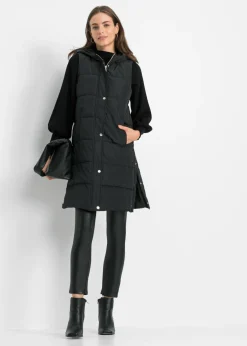 Mujer bonprix bonprix Chaleco guateado con capucha