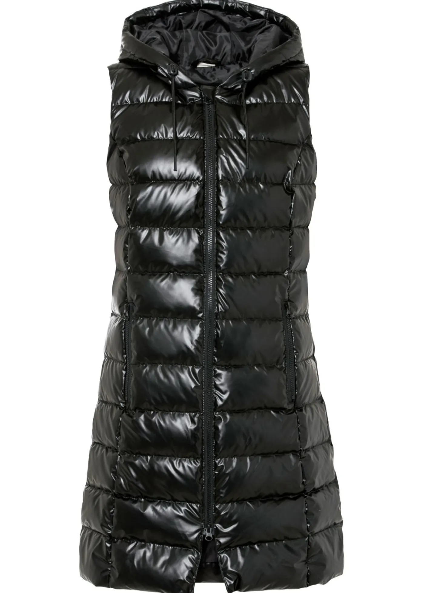 bonprix bonprix Chaquetas Y Abrigos>Chaleco guateado con diseño brillante Negro