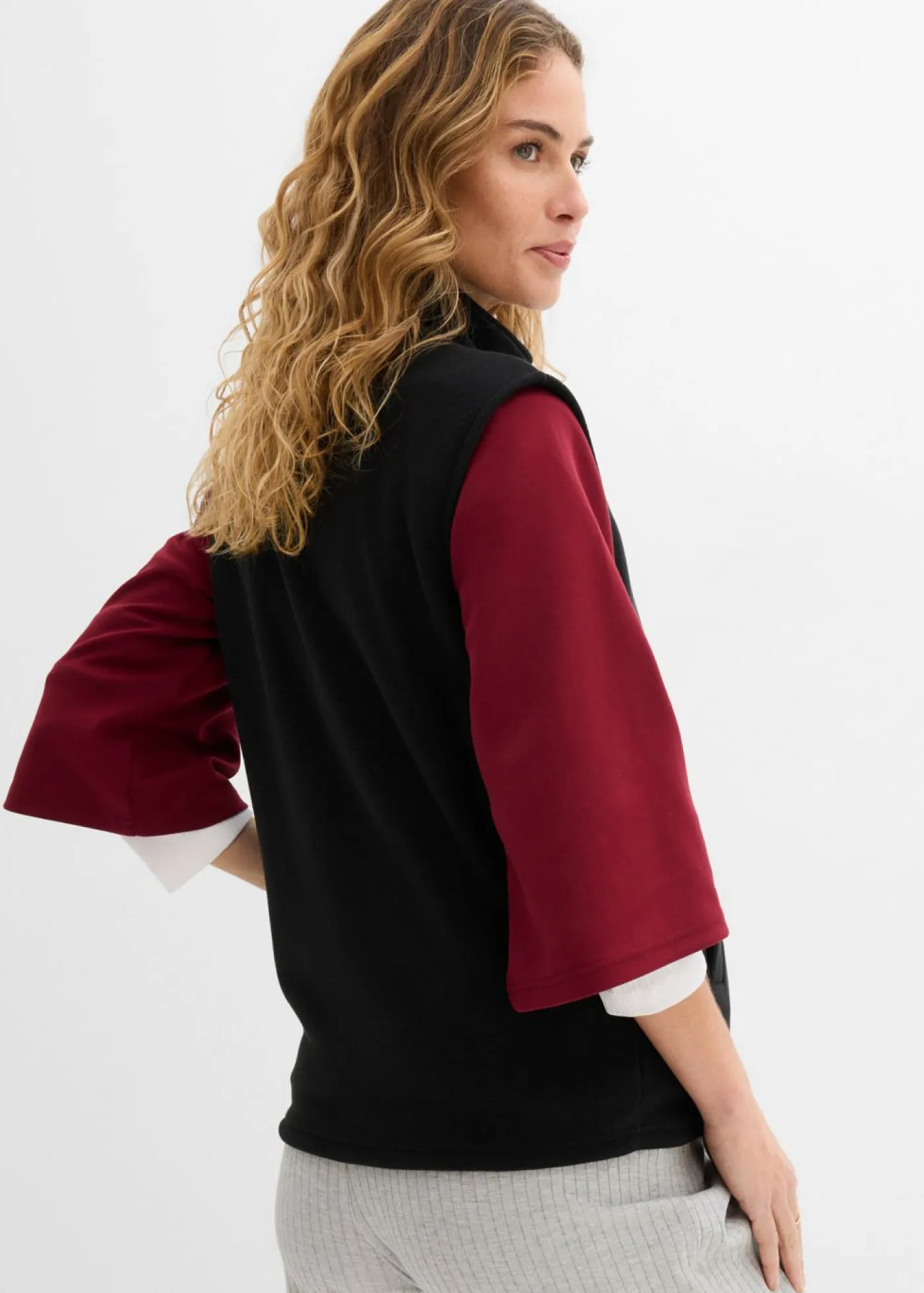 Mujer bonprix bonprix Chaleco premamá polar 3 en 1 con inserto de porteo