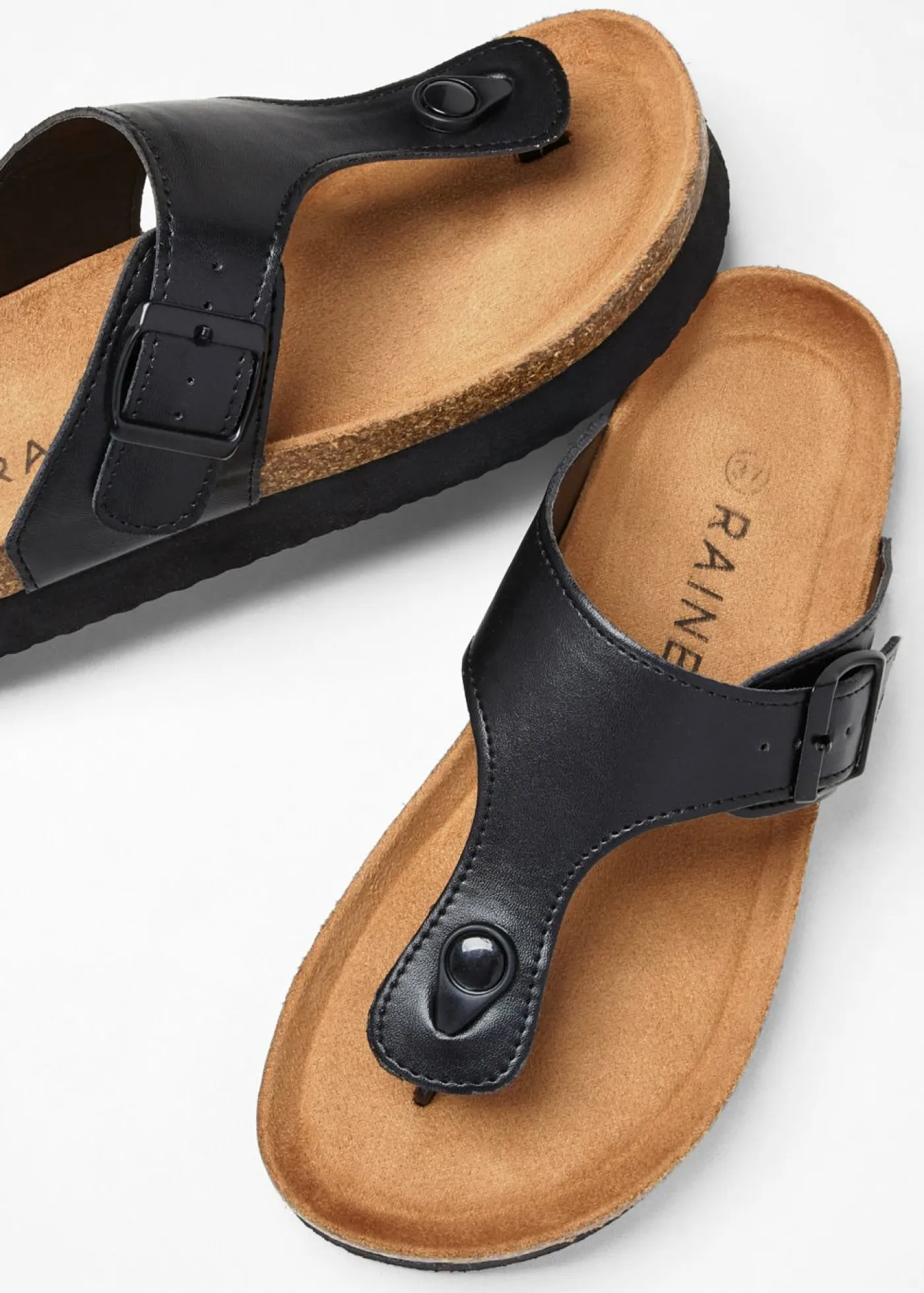 bonprix bonprix Tendencias·Zapatos Veganos|Zapatos Primavera-Verano>Chancletas pata de gallo Negro