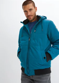 Hombre bonprix bonprix Chaqueta acolchada de invierno tipo cazadora con capucha