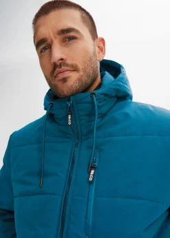 Hombre bonprix bonprix Chaqueta acolchada de invierno tipo cazadora con capucha