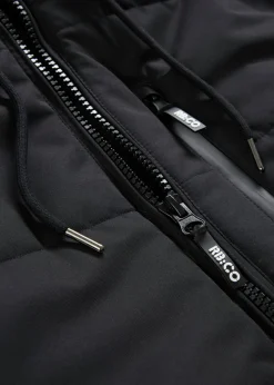 bonprix bonprix Chaquetas Y Abrigos·Chaquetas|Chaquetas Y Abrigos·Abrigos De Invierno>Chaqueta acolchada de invierno tipo cazadora con capucha Negro