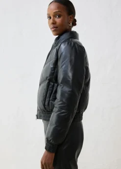 Mujer bonprix bonprix Chaqueta acolchada de napa de cordero