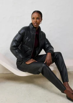 Mujer bonprix bonprix Chaqueta acolchada de napa de cordero