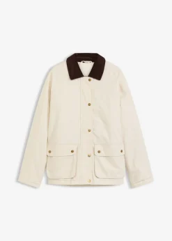 bonprix bonprix Chaquetas Y Abrigos>Chaqueta acolchada de sarga Beige natural