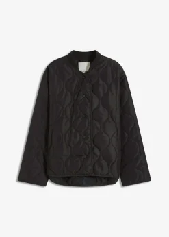 bonprix bonprix Chaquetas Y Abrigos>Chaqueta acolchada ultraligera con corte holgado Negro