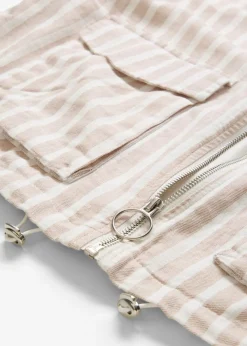 Mujer bonprix bonprix Chaqueta bomber con aspecto de lino