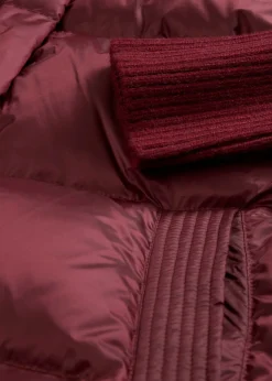 bonprix bonprix Premium|Chaquetas Y Abrigos>Chaqueta con plumón reciclado y mangas de punto mora oscuro