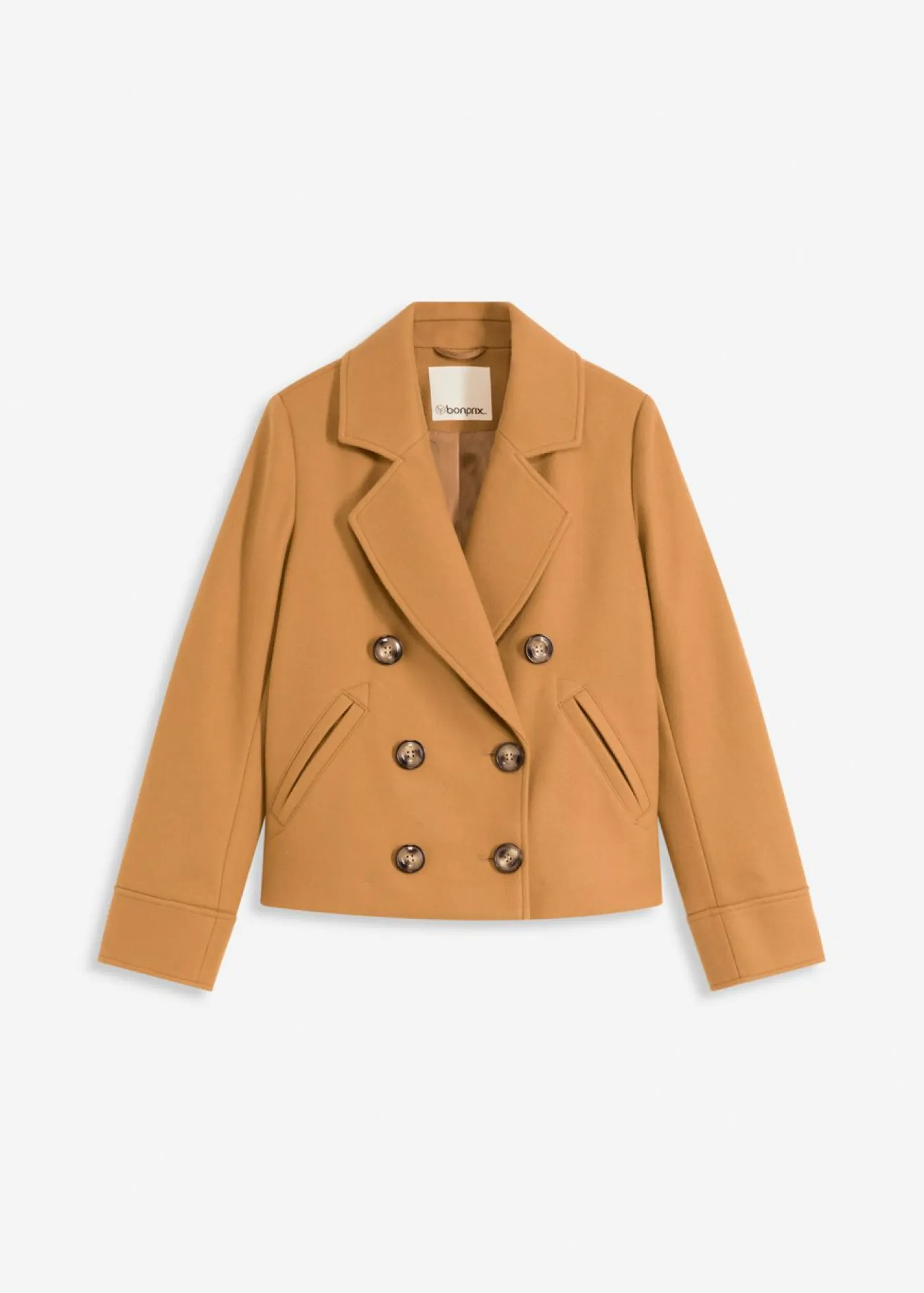 Mujer bonprix bonprix Chaqueta corta con aspecto de lana