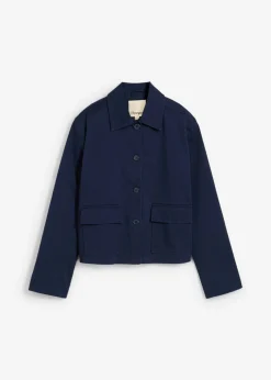 Mujer bonprix bonprix Chaqueta corta de entretiempo de mezcla de algodón orgánico elástico