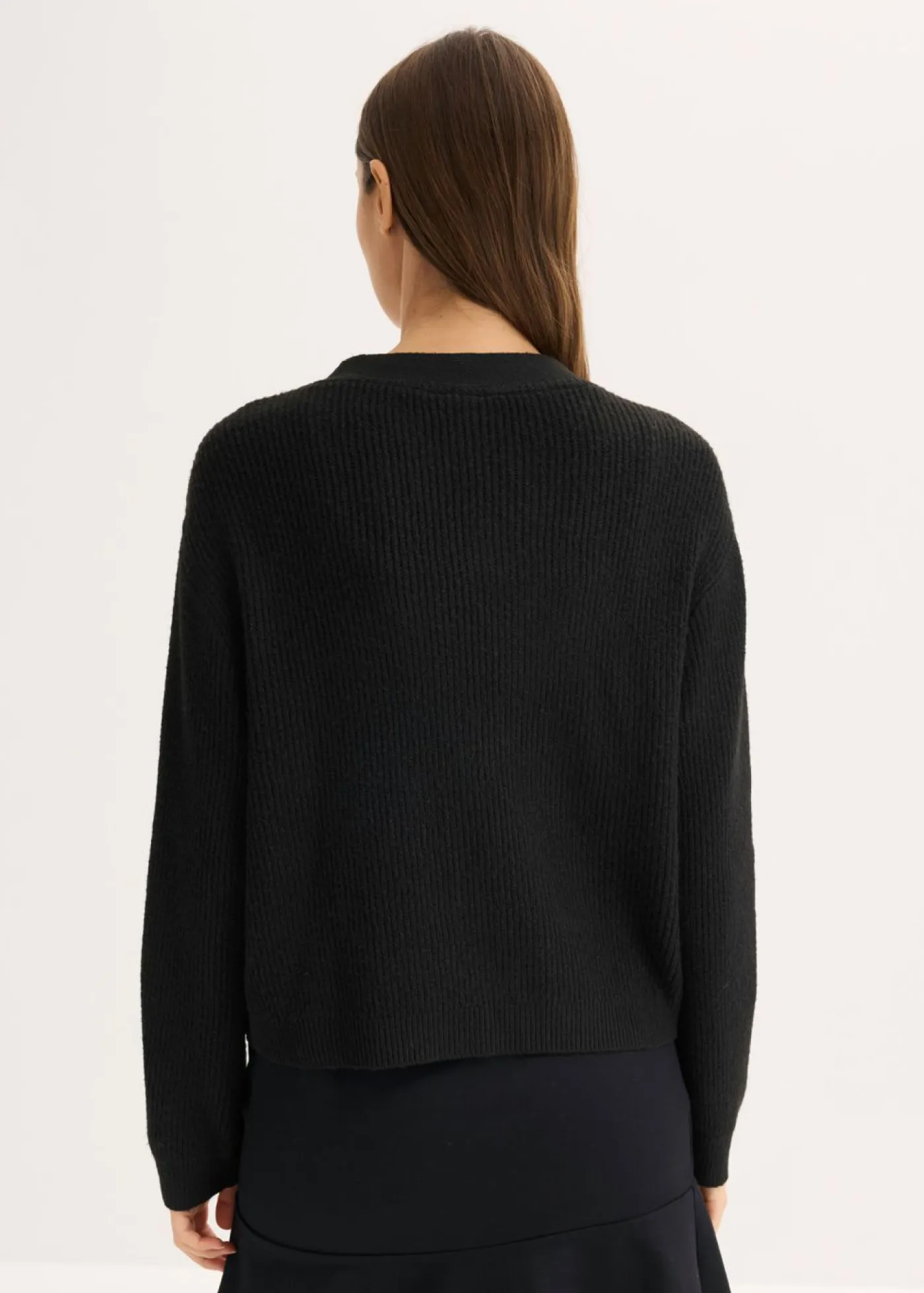 bonprix bonprix Jerséis|Ropa De Punto>Chaqueta corta de punto Negro