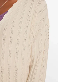 Mujer bonprix bonprix Chaqueta corta de punto ajour