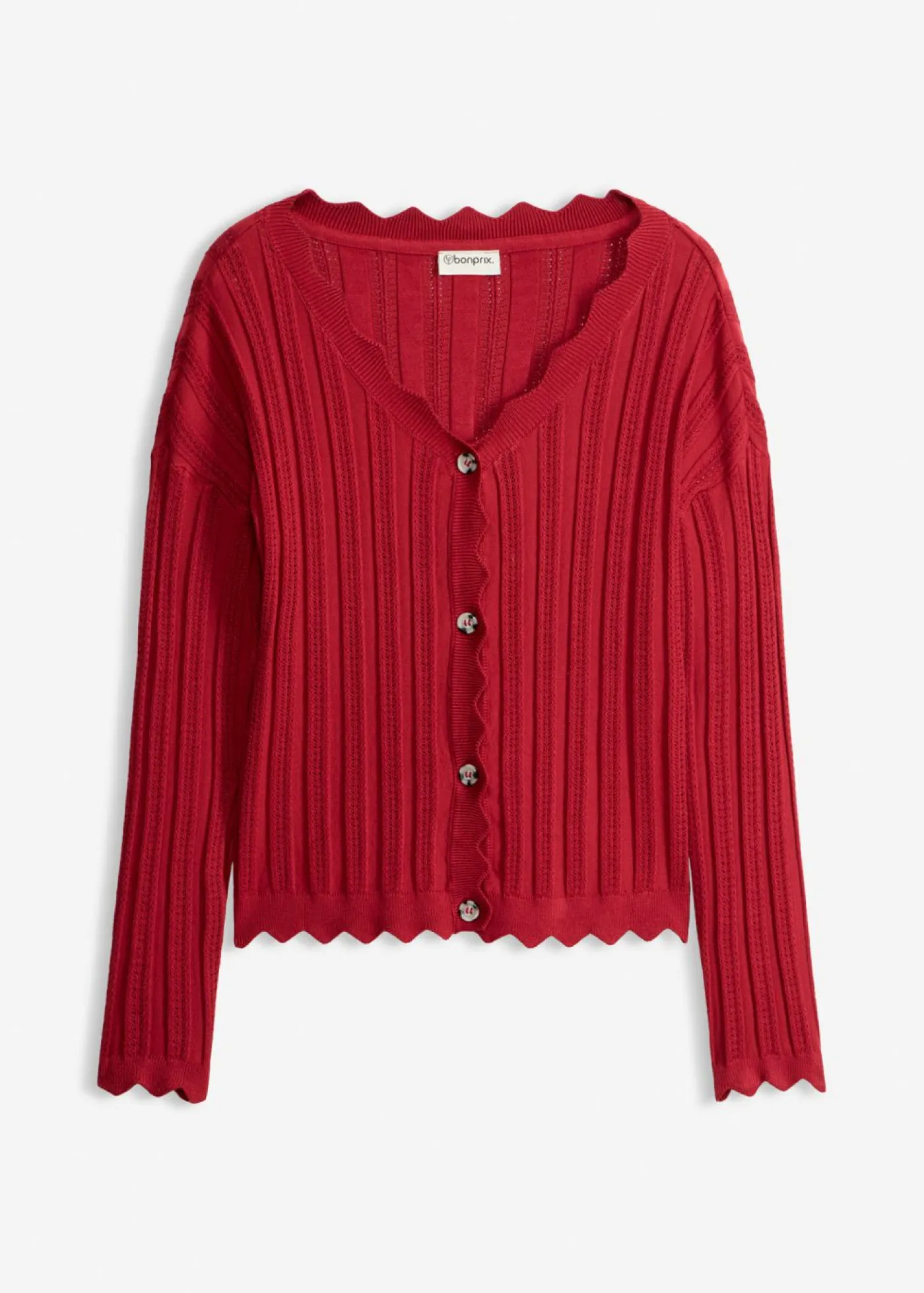 Mujer bonprix bonprix Chaqueta corta de punto ajour