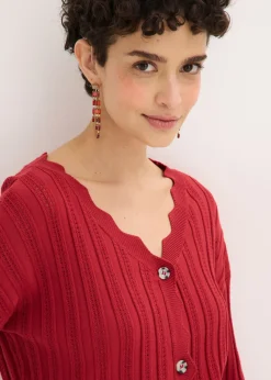 Mujer bonprix bonprix Chaqueta corta de punto ajour