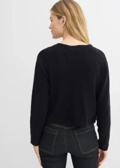 Mujer bonprix bonprix Chaqueta corta de punto de algodón orgánico puro