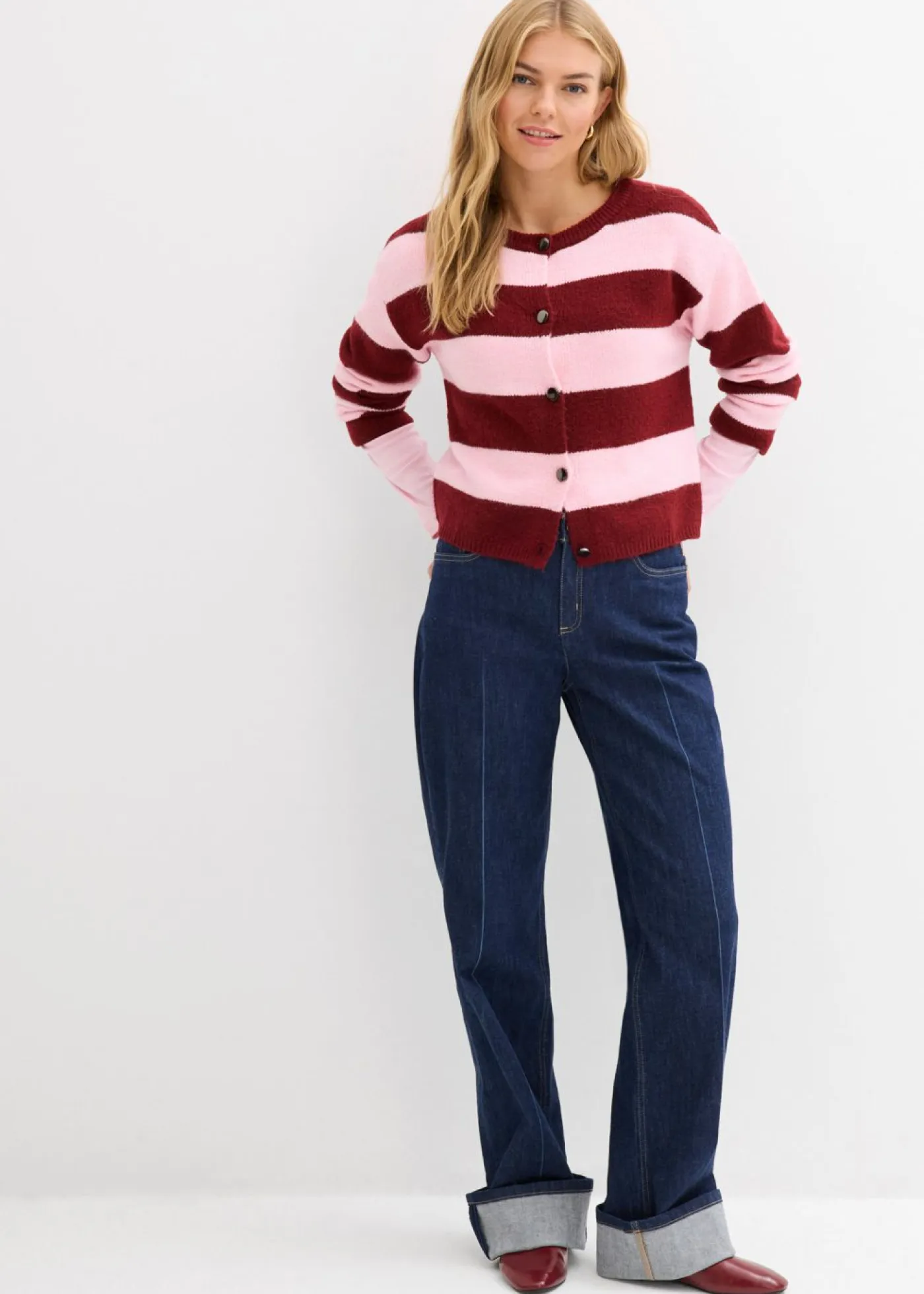 Mujer bonprix bonprix Chaqueta corta de punto fino