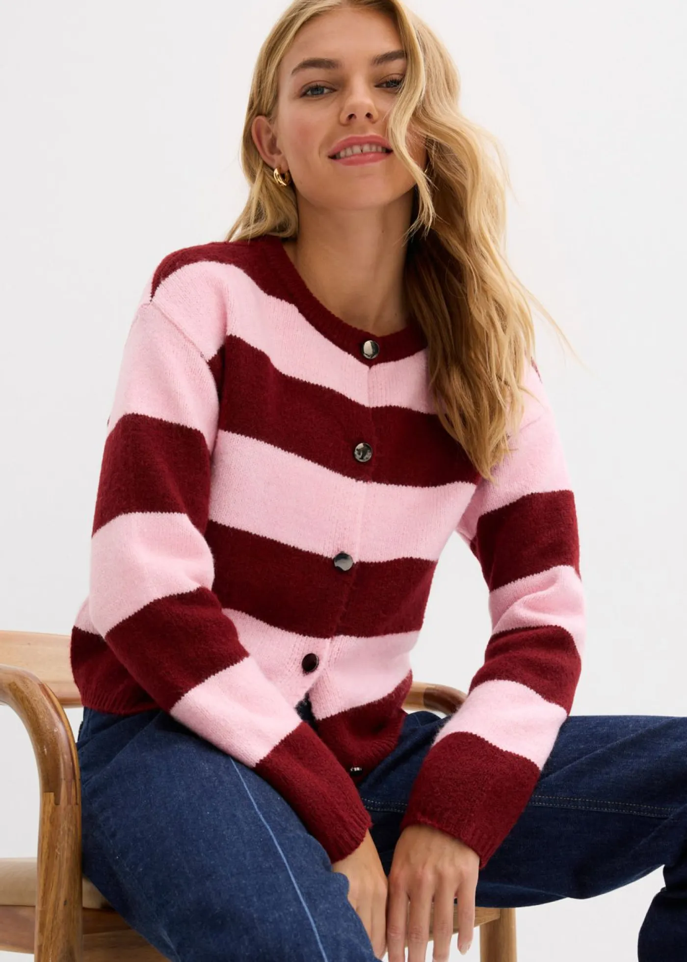 Mujer bonprix bonprix Chaqueta corta de punto fino