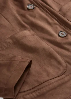 bonprix bonprix Chaquetas Y Abrigos>Chaqueta de ante sintético marrón