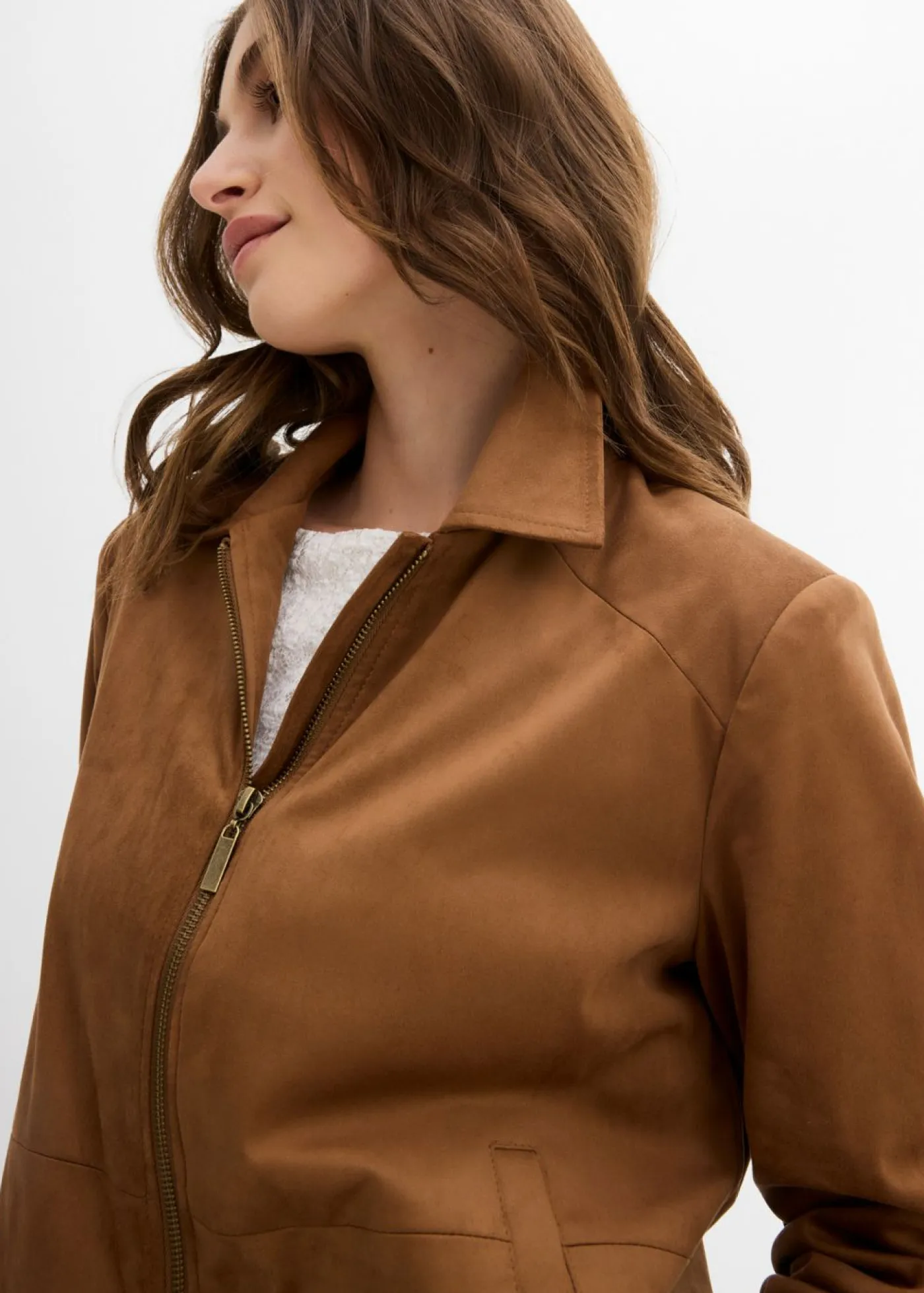 Mujer bonprix bonprix Chaqueta de ante sintético