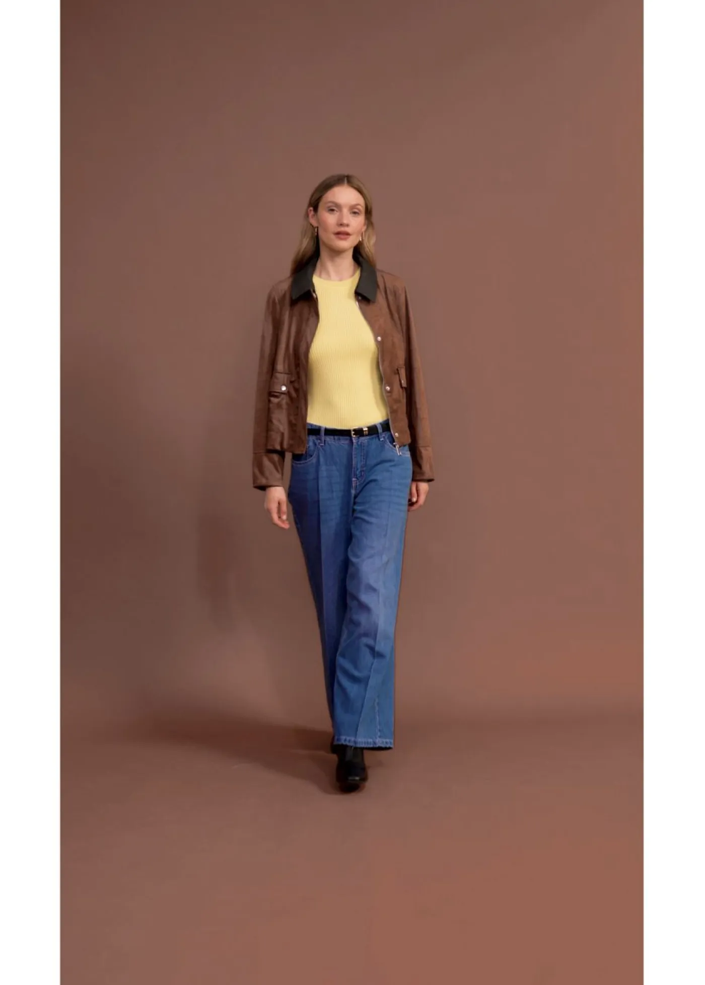 bonprix bonprix Chaquetas Y Abrigos|Novedades>Chaqueta de ante sintético Marrón castaño