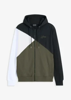 Hombre bonprix bonprix Chaqueta de chándal con capucha de algodón orgánico