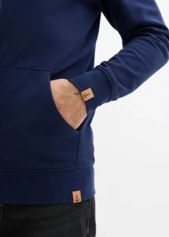 Hombre bonprix bonprix Chaqueta de chándal con capucha de algodón orgánico