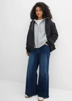 Mujer bonprix bonprix Chaqueta de chándal con capucha y poliéster reciclado