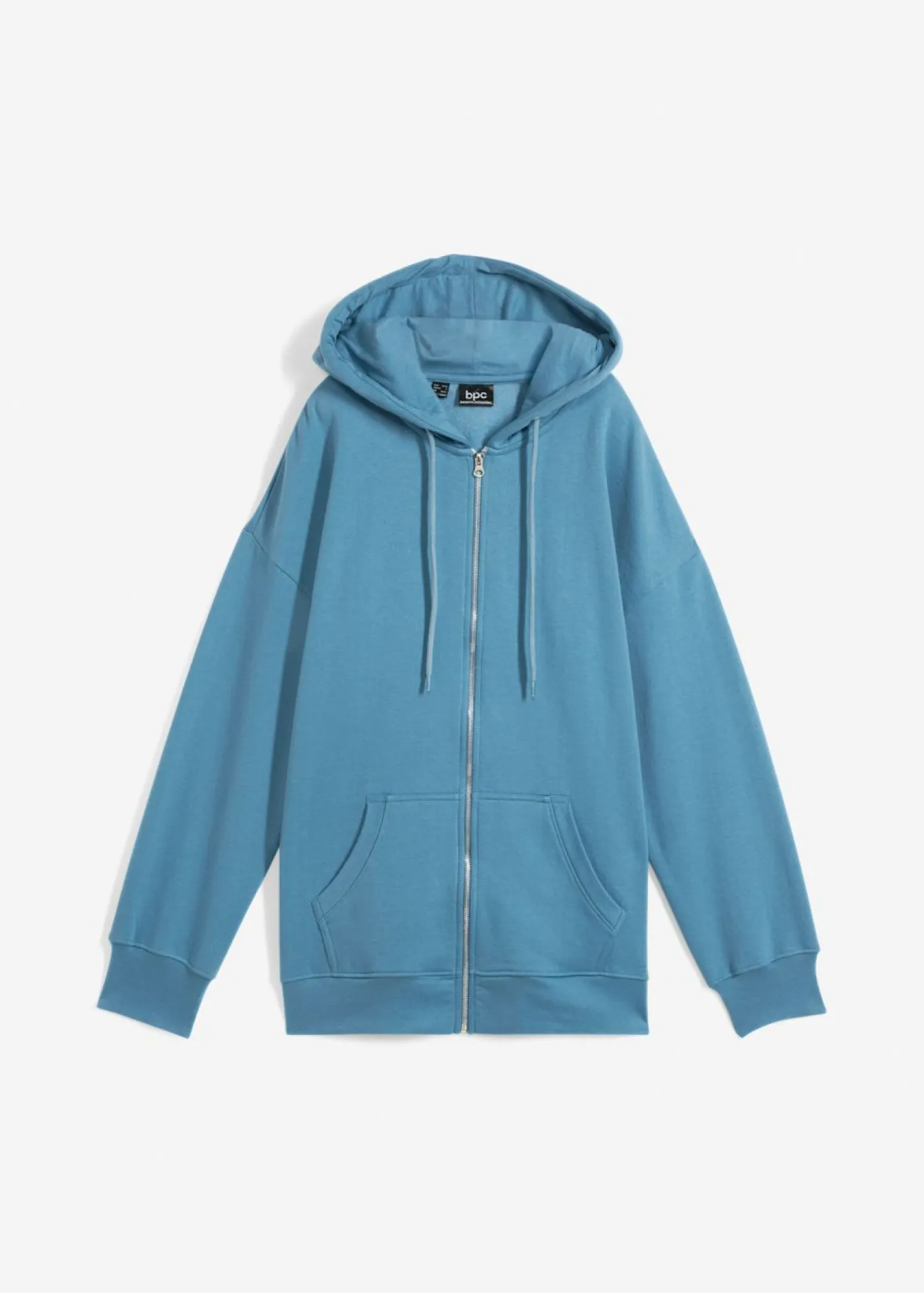 bonprix bonprix Ropa Cómoda>Chaqueta de chándal con capucha Azul grisáceo