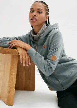 Mujer bonprix bonprix Chaqueta de chándal de algodón puro con capucha