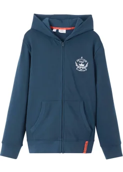 Niños bonprix bonprix Chaqueta de chándal de algodón puro con capucha