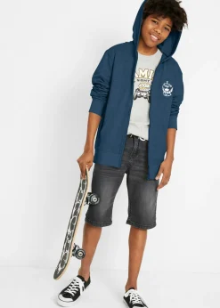 Niños bonprix bonprix Chaqueta de chándal de algodón puro con capucha