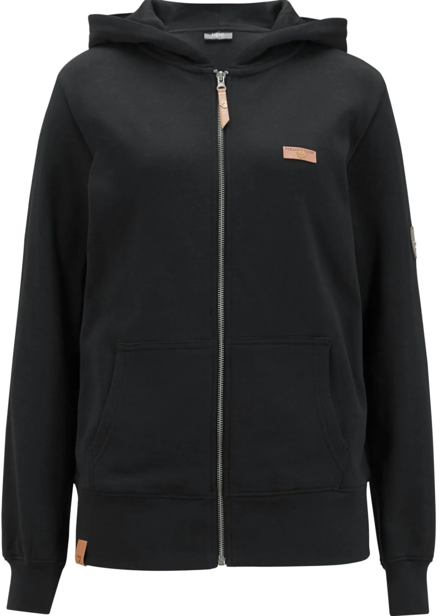 Mujer bonprix bonprix Chaqueta de chándal de algodón puro con capucha