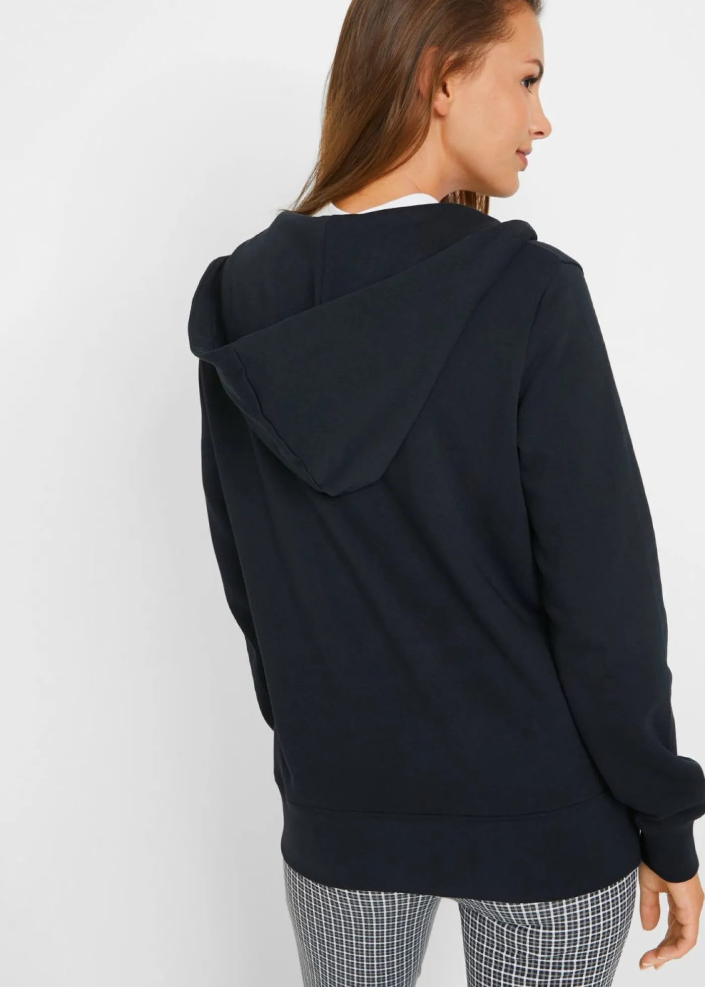 Mujer bonprix bonprix Chaqueta de chándal de algodón puro con capucha