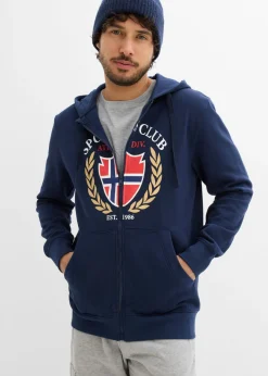 Hombre bonprix bonprix Chaqueta de chándal de algodón puro con capucha