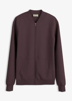 bonprix bonprix Básicos|Ropa Cómoda>Chaqueta de chándal de neopreno con cremallera rojo burdeos