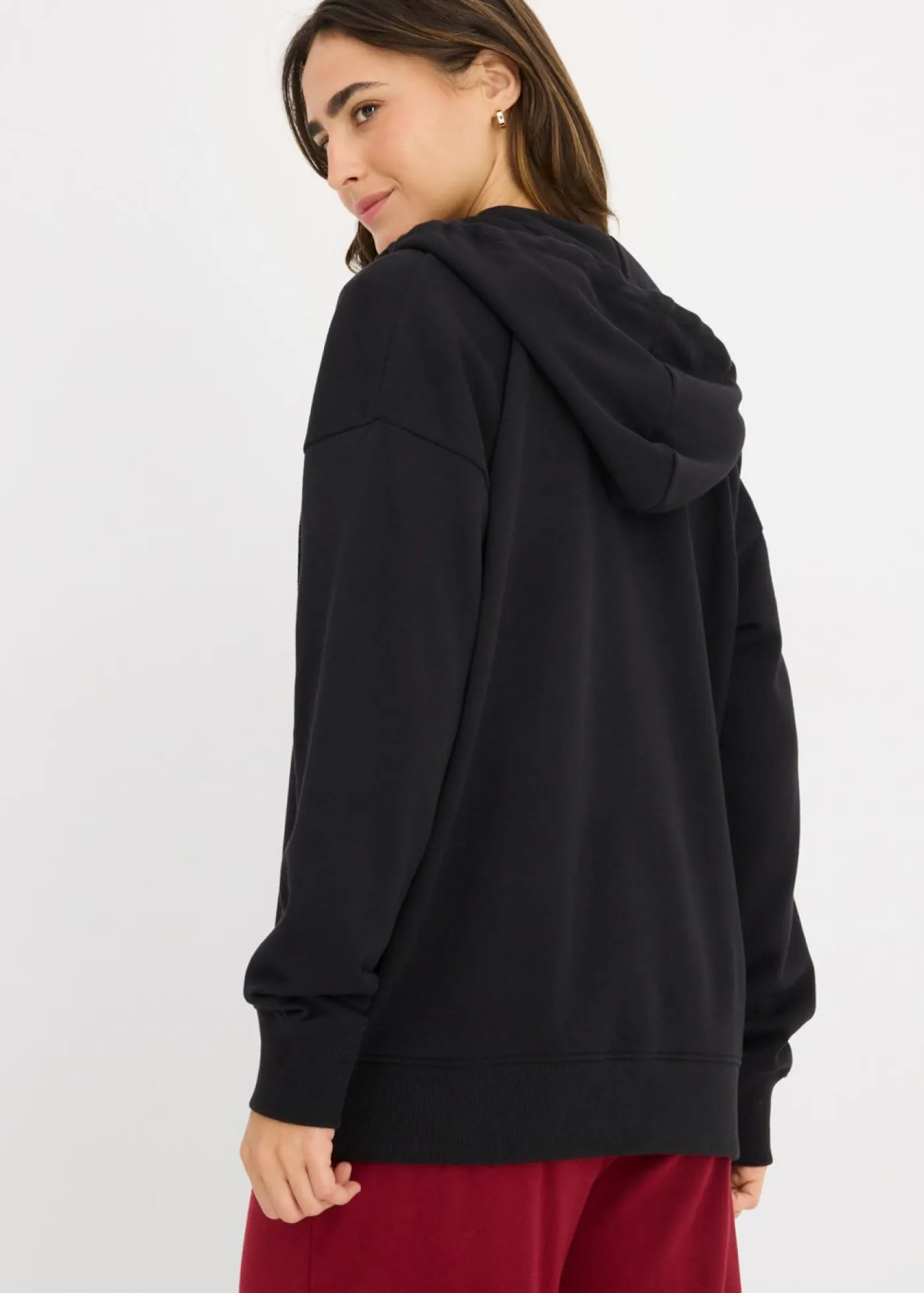 bonprix bonprix Básicos|Ropa Cómoda>Chaqueta de chándal larga Negro