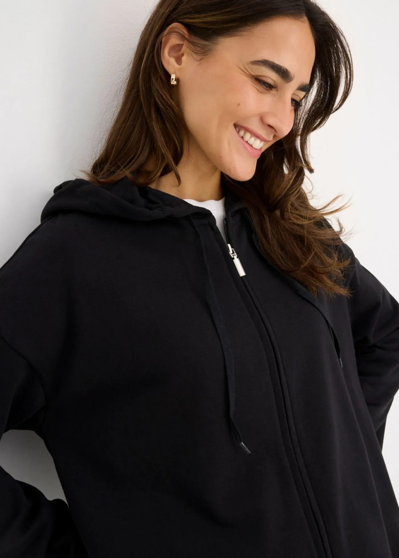 bonprix bonprix Básicos|Ropa Cómoda>Chaqueta de chándal larga Negro