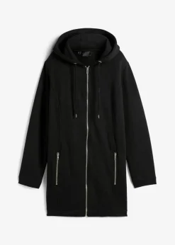 Mujer bonprix bonprix Chaqueta de chándal larga con bolsillos con cremallera