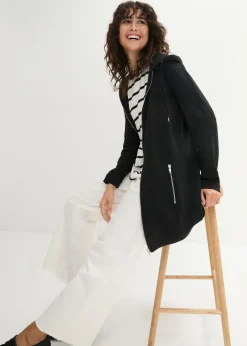 Mujer bonprix bonprix Chaqueta de chándal larga con bolsillos con cremallera