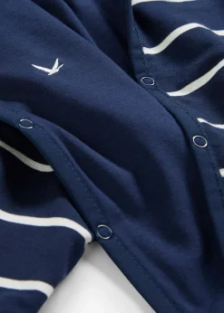 bonprix bonprix Partes De Arriba>Chaqueta de chándal reversible para bebés Azul marino + blanco lana