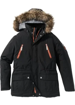 Hombre bonprix bonprix Chaqueta de invierno con capucha desmontable y material repelente al agua