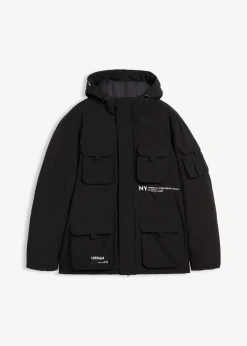 Hombre bonprix bonprix Chaqueta de invierno con capucha y muchos bolsillos prácticos