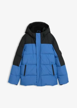 bonprix bonprix Ropa 9 A 16 Años·Chaquetas Y Ropa Outdoor>Chaqueta de invierno con forro polar y repelente al agua Azul-negro