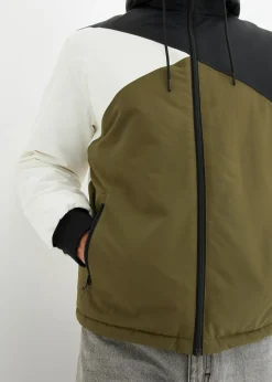 Hombre bonprix bonprix Chaqueta de invierno con capucha en color block