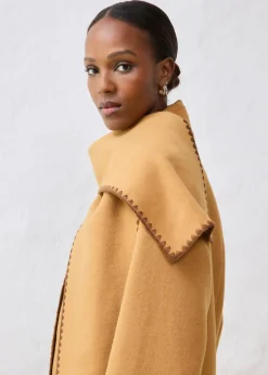 Mujer bonprix bonprix Chaqueta de lana con bordado decorativo (conjunto de 2 piezas con bufanda)