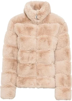 bonprix bonprix Chaquetas Y Abrigos>Chaqueta de pelo sintético con cremallera rosa pálido