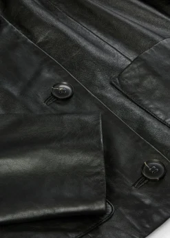 bonprix bonprix Premium|Chaquetas Y Abrigos>Chaqueta de piel de napa de cordero suave Negro