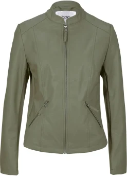 Mujer bonprix bonprix Chaqueta de piel sintética de viscosa pura