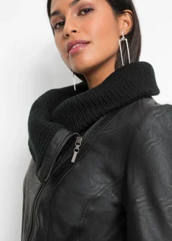 Mujer bonprix bonprix Chaqueta de piel sintética con cuello alto